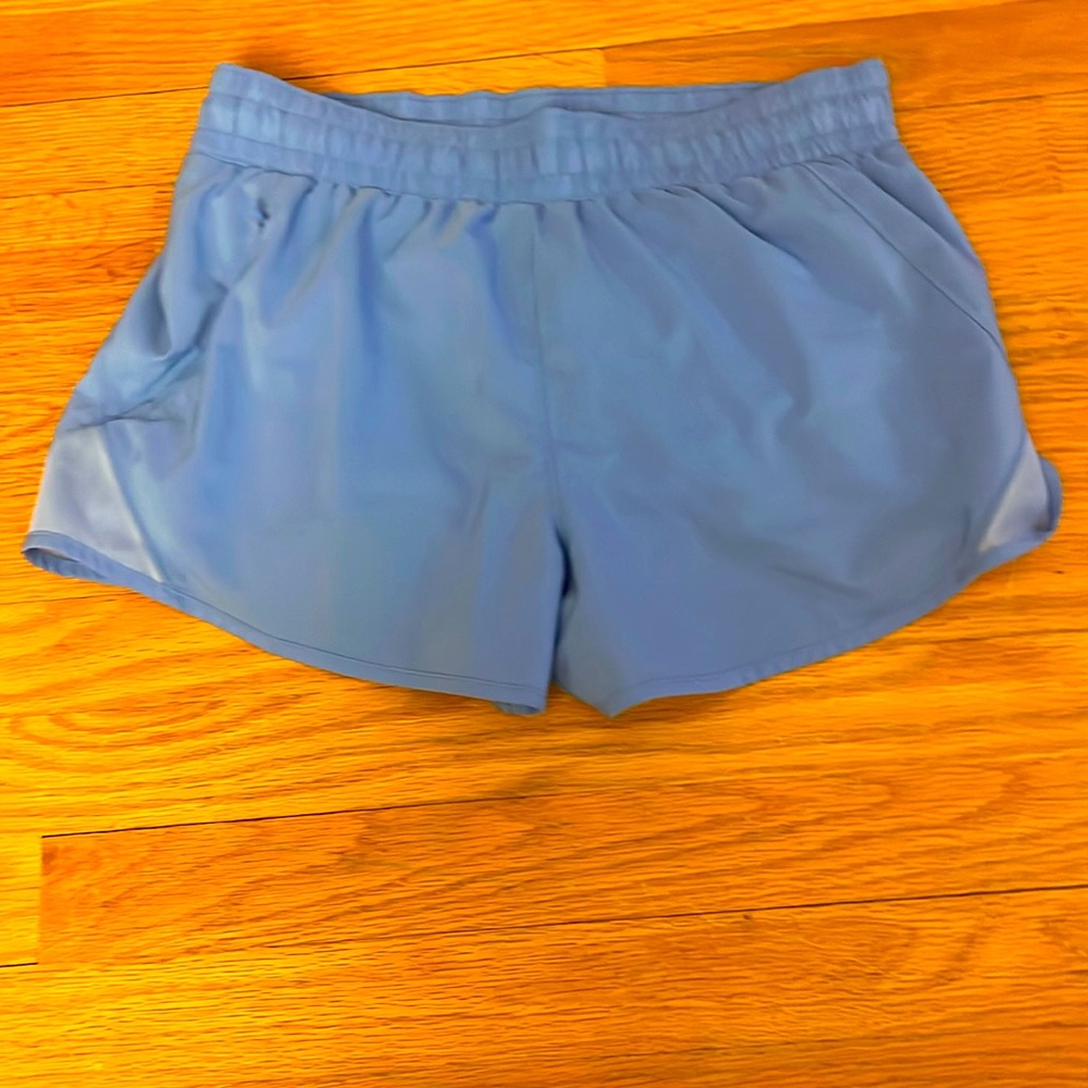 sky blue athletic shorts